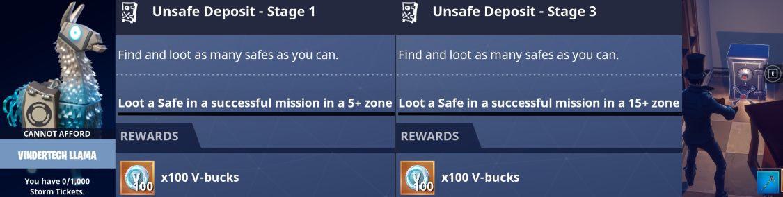 Mutant Storm V-Buck missions and Llama